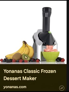 NaNa Classic Frozen Dessert Maker - Black & Silver